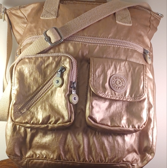 Kipling Bags Kipling Pale Rose Muted Gold Handbag Poshmark